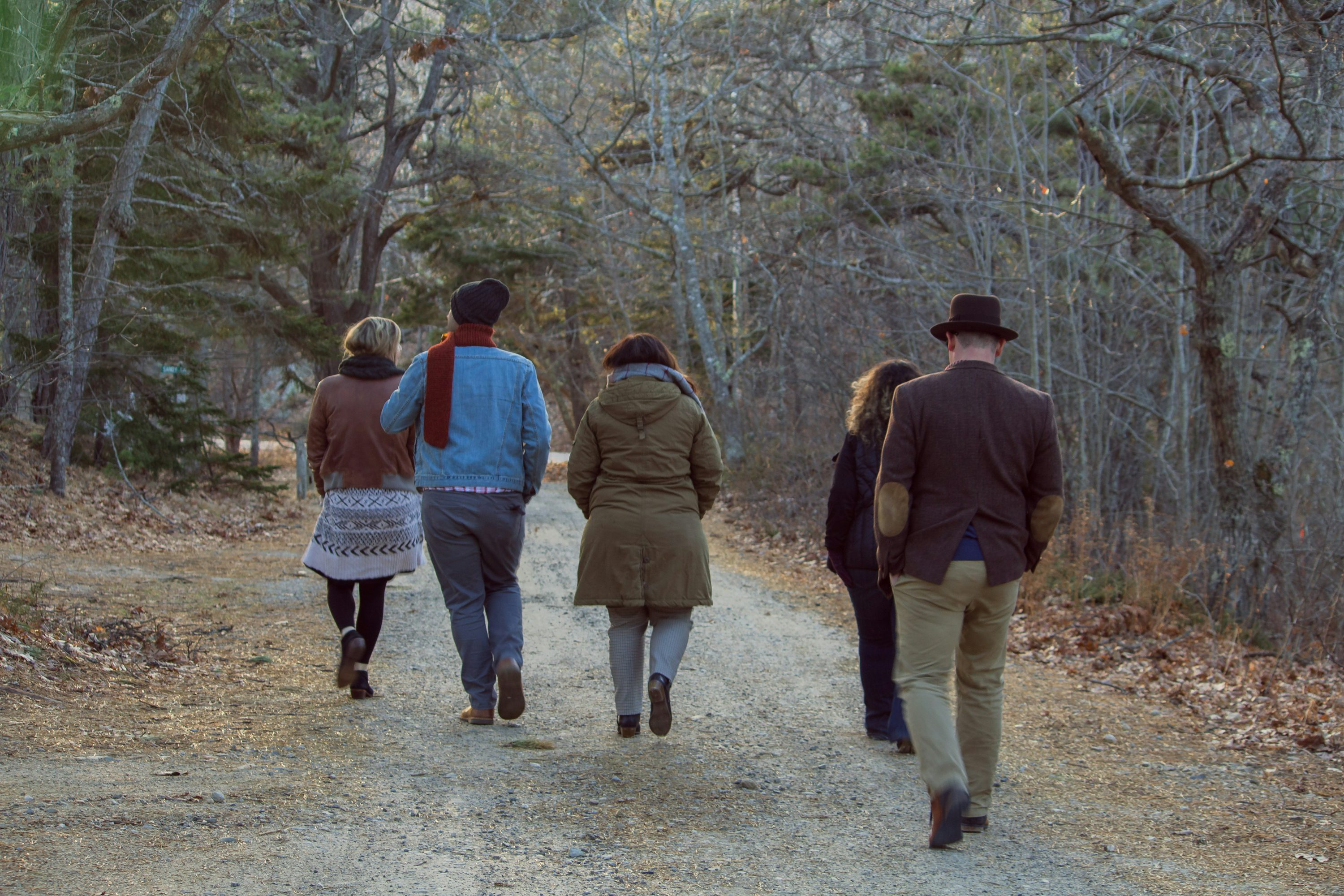 Family walking together